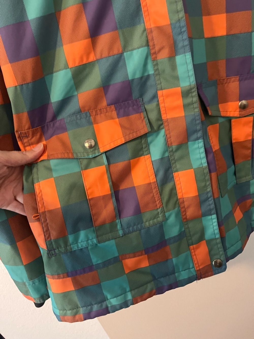 Women's GSOU Plaid Print Snowboarding Ski Jacket Hoodie Size Large - Picture 5 of 16